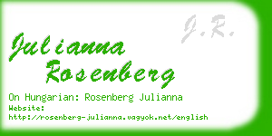 julianna rosenberg business card